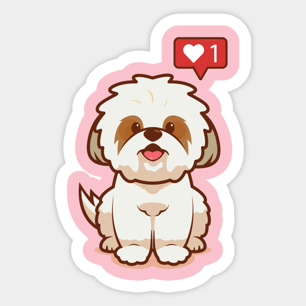 Shih Tzu Dog Sticker by DogsandCats